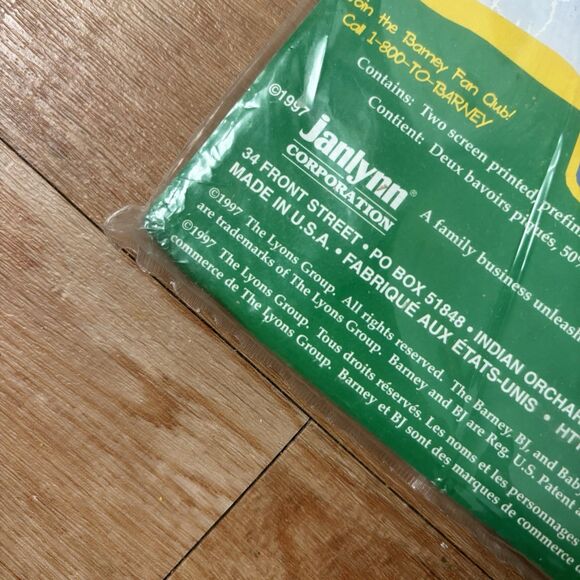 Vintage Barney Bibs Crossstitch Sleepyville Bibs 1990s DIY Cross Stitch - Picture 3 of 7